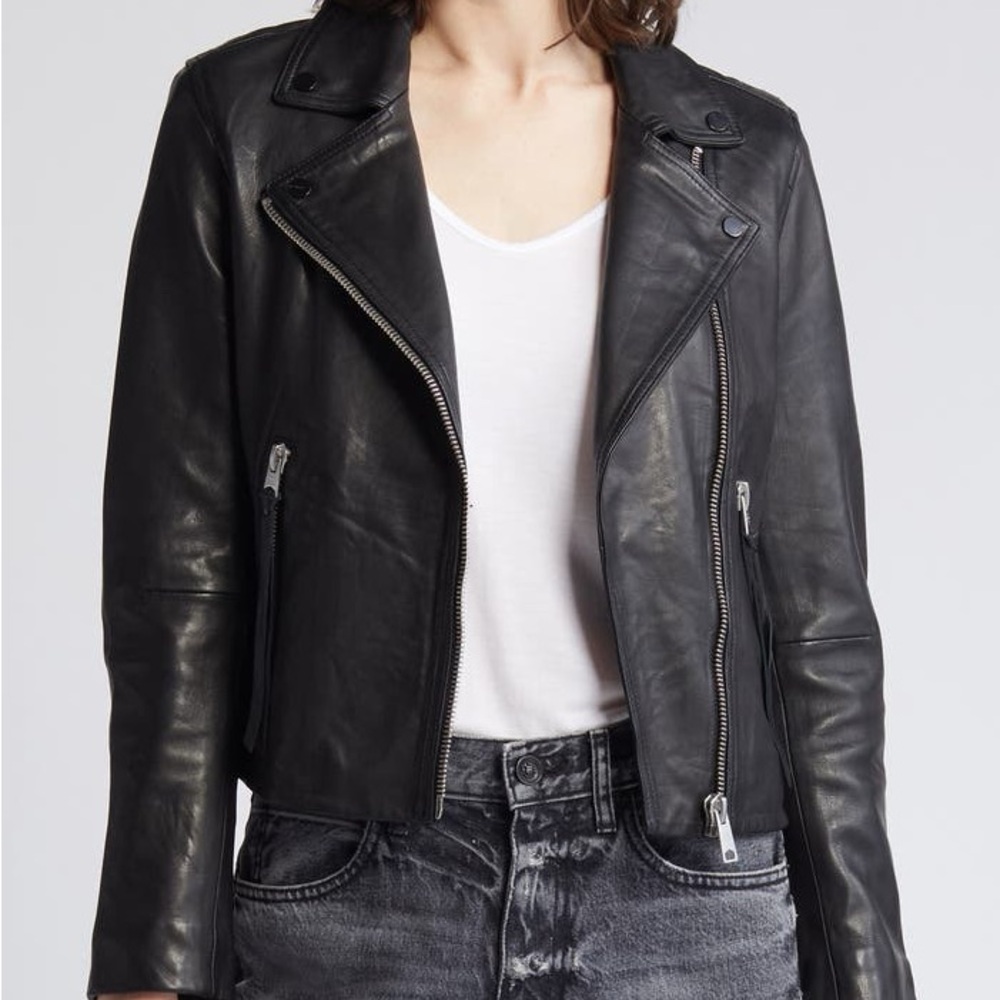 All Saints Dalby Biker Jacket Size 4
